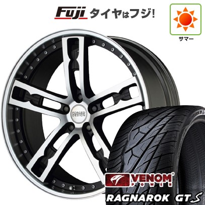 【新品国産車用 5穴114.3車】 夏タイア 車輪4本仕掛ける 235/35R20 ヴェノムパワー ラグナロクGTS BSW(押さえる) エムズスピード FORGED絵図面 555 20in 自動車-夏タイヤ、ホイールセット