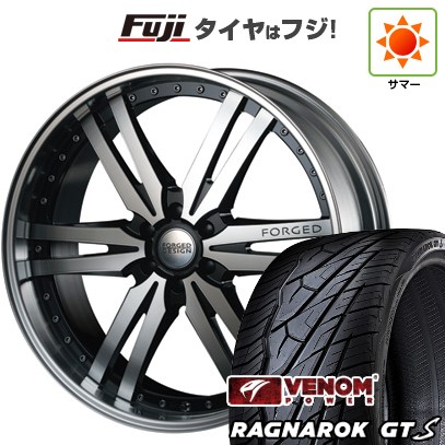 【新品】ランクル300 夏タイヤ ホイール4本セット 285/45R22 ヴェノムパワー ラグナロクGTS BSW(限定) エムズスピード FORGEDデザイン 859 22インチ