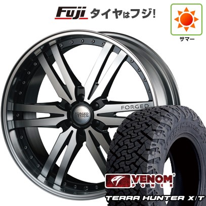 【新品】ランクル300 夏タイヤ ホイール4本セット 285/45R22 ヴェノムパワー テラハンターX/T BSW(限定) エムズスピード FORGEDデザイン 859 22インチ