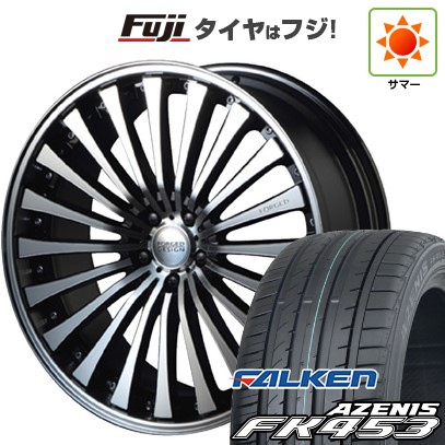 【新品国産車用 5穴114.3車】 夏タイヤ ホイール4本セット 245/30R22 ファルケン アゼニス FK453 エムズスピード FORGEDデザイン 666 22インチ