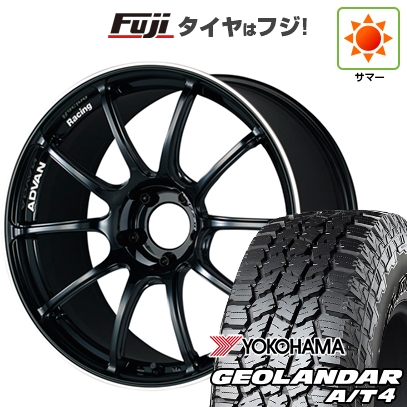 【新品国産車用5穴100】 | 夏タイヤ ホイール4本セット | 225/55R18 | ジオランダー A/T4 G018 RBL | ADVAN Racing RZII 18インチ