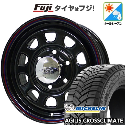 【新品】ハイエース200系 オールシーズンタイヤ ホイール4本セット 215/60R17 109/107T ミシュラン アジリス クロスクライメート モリタ デイトナズ 17インチ