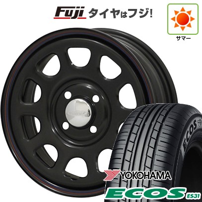 日本製 【新品 軽自動車】エブリイワゴン 夏タイヤ ホイール4本セット 165/50R15 ヨコハマ エコス ES31 モリタ デイトナズ G2 15インチ