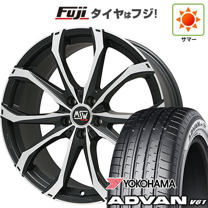 【新品国産車用5穴114.3】 | 夏タイヤ ホイール4本セット | 255/45R20 | アドバン V61 | MSW by OZ Racing MSW 48(マットブラックポリッシュ) | 20インチ