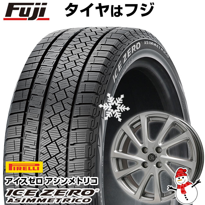 新品国産5穴114.3車 スタッドレスタイヤ ホイール４本セット 225/65R17 ピレリ ウィンター アイスゼロアシンメトリコ ブランドルライン ボレアノ10 17インチ : fuji 4241 92355 38486 38486 : フジコーポレーション