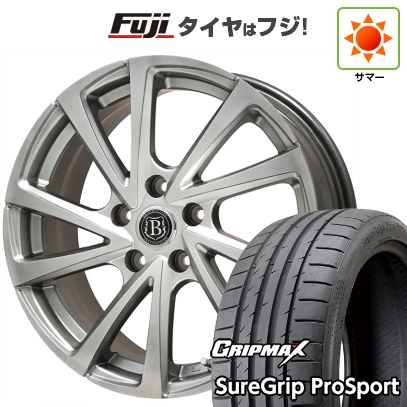 新品国産車用 5穴100車 夏タイヤ ホイール4本セット 225/40R18 グリップマックス シュアグリップ PRO SPORT BSW（限定） ブランドルライン ボレアノ10 18インチ