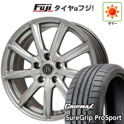 新品国産車用 5穴100車 夏タイヤ ホイール4本セット 225/40R18 グリップマックス シュアグリップ PRO SPORT BSW（限定） ブランドルライン ボレアノ9 18インチ