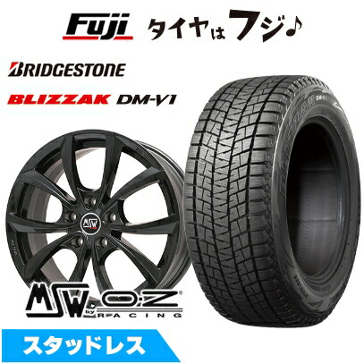 【新品】輸入車用 プジョー リフター スタッドレスタイヤ ホイール4本セット 215/60R17 ブリヂストン ブリザック DM-V1 DMV1 MSW by OZ Racing MSW 27 17インチ
