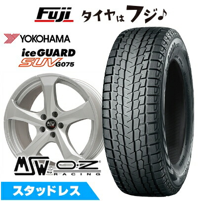 【新品】VW(ティグアン)スタッドレスタイヤ ホイール4本セット 235/55R18 ヨコハマ アイスガード SUV G075 MSW by OZ Racing MSW 47 8J 18インチ