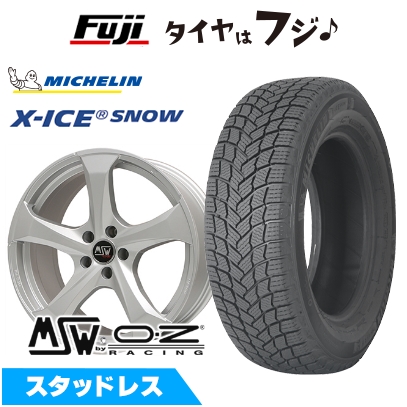 【新品】アウディQ2（GA） スタッドレスタイヤ ホイール４本セット 215/50R18 ミシュラン エックスアイス スノー MSW by OZ Racing MSW 47 8J 18インチ