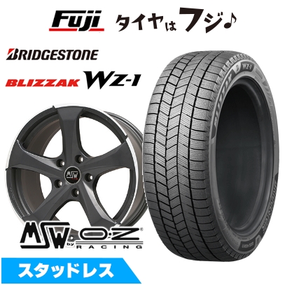 【新品】輸入車用 MINI（U25） スタッドレスタイヤ ホイール4本セット 225/55R18 ブリヂストン ブリザック WZ-1 MSW by OZ Racing MSW 47 8J 18インチ