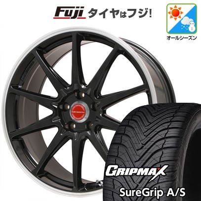 【新品国産車用 5穴100車】 オールシーズンタイヤ ホイール4本セット 225/40R19 グリップマックス シュアグリップA/S(限定) LMスポーツRS10 19インチ