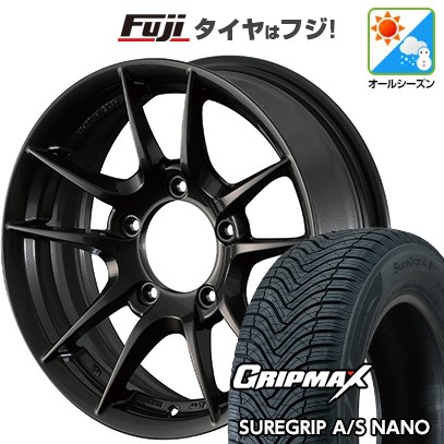 【新品】ジムニー オールシーズンタイヤ ホイール４本セット 175/80R16 GRIP MAX シュアグリップ オールシーズン ナノ(限定) アピオ ワイルドボア Z 16インチ