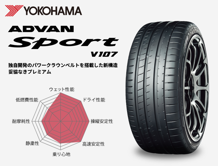 ADVAN パンク保証付き 新品国産車用5穴114.3 | 夏タイヤ ホイール4本 