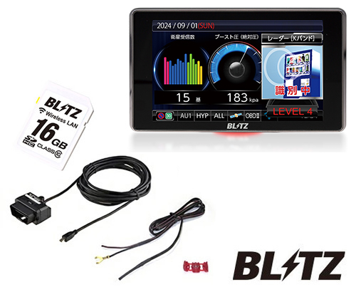 BLITZ ブリッツ TL404R【MSSS対応】 + OBD2-BR1A + BWSD16-TL404R レーザー＆レーダー探知機  OBDIIアダプター 無線LAN SDカード セット 送料無料(一部地域除く) : p451195 : フジコーポレーション - 通販 -  Yahoo!ショッピング