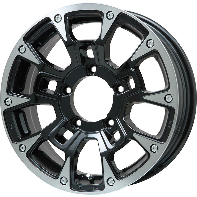 【新品】ジムニーシエラ オールシーズンタイヤ ホイール4本セット 195/80R15 グリップマックス SUREGRIP A/S NANO(限定) ビッグウエイ B-LUGNAS BRD 15インチ｜fujicorporation