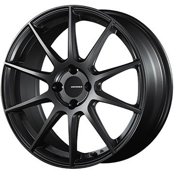 【新品国産4穴100車】 夏タイヤ ホイール４本セット 195/55R16 ミレバー ハーモニック MP270(限定) ブリヂストン ポテンザ SW010 16インチ｜fujicorporation