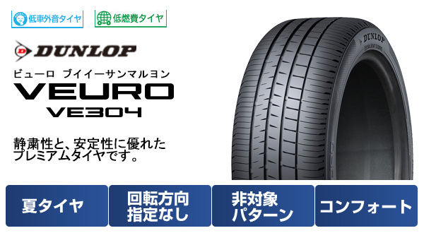 【新品】クラウン セダン 夏タイヤ ホイール４本セット 245/45R20 ダンロップ ビューロ VE304 ウェッズ クレンツェ ウィーバル 20インチ｜fujicorporation｜02