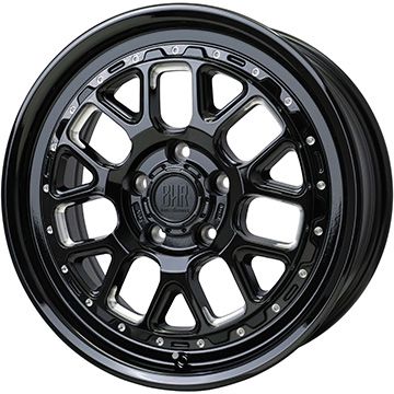 【新品国産車用 5穴114.3車】 オールシーズンタイヤ ホイール4本セット 225/60R17 SURE GRIP AS ナノ(限定) バークレイハードロック ヒューロン 17インチ