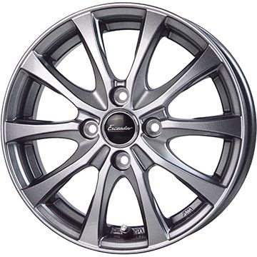 【新品 軽自動車】軽トラ 軽バン 夏タイヤ ホイール4本セット 145/80R12 80/78N ブリヂストン エコピア R710(限定) ホットスタッフ エクシーダー E07 12インチ :fuji 21681 150295 27205 27205:フジコーポレーション