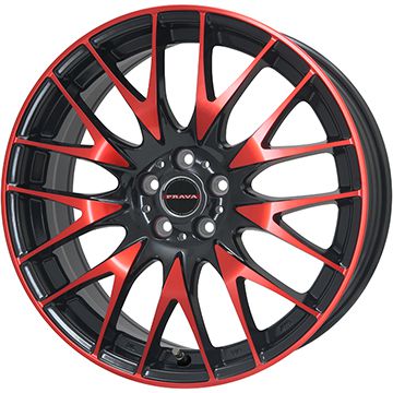 【新品国産5穴114.3車】 夏タイヤ ホイール４本セット 225/40R18 ファルケン アゼニス FK520L ビッグウエイ LEYSEEN プラバ9M(レッドクリア) 18インチ :fuji 1131 118949 40731 40731:フジコーポレーション