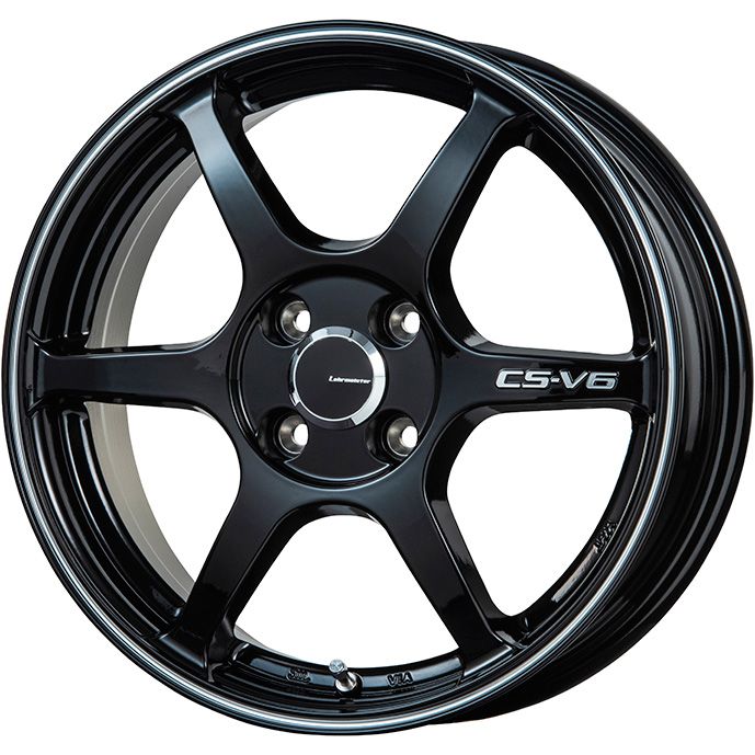 【ホイール単品4本セット】 LEHRMEISTER レアマイスター CS V6(グロスブラック/ラインポリッシュ) 5J 16インチ :fuji 0 116370 0 0:フジコーポレーション