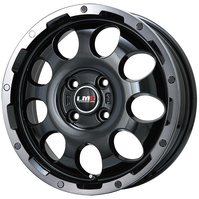 新品 軽自動車 ハスラー デリカミニ(4WD) 夏タイヤ ホイール4本セット 165/60R15 GRIPMAX MUD RAGER/T MAX RWL (2022年製) LEHRMEISTER LMG CS-9 15インチ｜fujicorporation