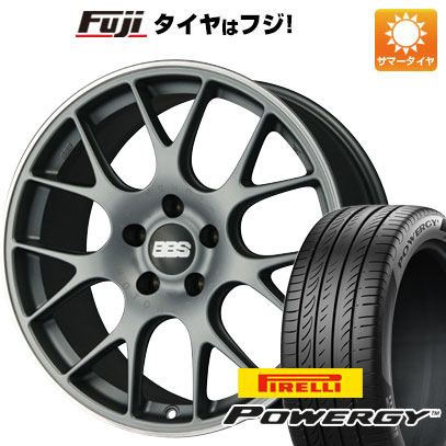 PIRELLI - 【新品国産車用 5穴114.3車】 夏タイア 車輪4本仕掛ける 225/55R19 ピレリ パワジー BBS GERMANY CH-R 繻子チタニウム 19in タイヤ、ホイール-自動車