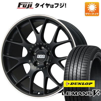 【新品国産5穴114.3車】 夏タイヤ ホイール4本セット 245/45R19 ダンロップ ルマン V+(ファイブプラス) BBS GERMANY BBS CH R サテンブラック 19インチ :fuji 1141 127594 40712 40712:フジコーポレーション