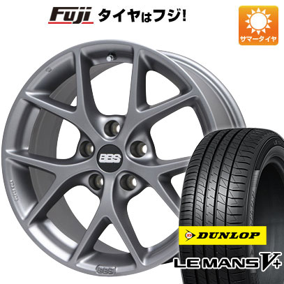 【新品国産5穴100車】 夏タイヤ ホイール４本セット 225/40R18 ダンロップ ルマン V+(ファイブプラス) BBS GERMANY SR ヒマラヤサテングレー 18インチ :fuji 2287 127859 40690 40690:フジコーポレーション