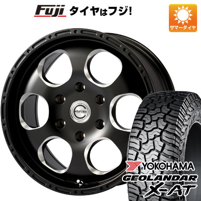 【新品国産6穴139.7車】 夏タイヤ ホイール4本セット 35X12.5R17 ヨコハマ ジオランダー X-AT G016 エルフォード ブラッドストック 1P 17インチ｜fujicorporation