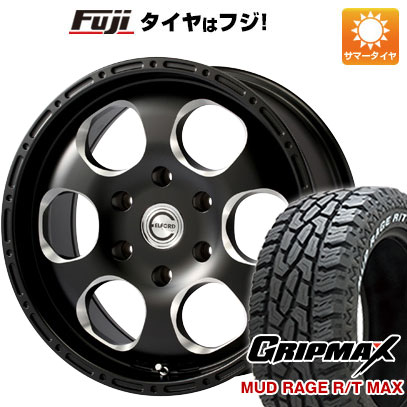 【新品国産6穴139.7】 夏タイヤ ホイール4本セット 285/70R17 グリップマックス マッドレイジR/T MAX RWL(2021年製) エルフォード ブラッドストック 1P 17インチ :fuji 11822 121277 39616 39616:フジコーポレーション