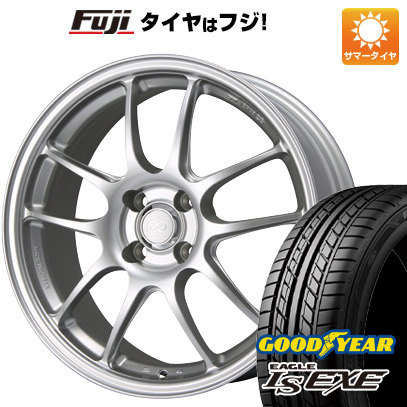 【新品国産4穴100車】 夏タイヤ ホイール４本セット 205/50R17 グッドイヤー イーグル エルエス エグゼ(限定) エンケイ PF01 17インチ｜fujicorporation