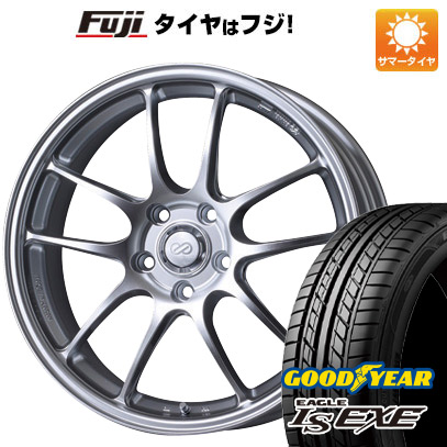 【新品国産5穴114.3車】 夏タイヤ ホイール４本セット 225/45R18 グッドイヤー イーグル エルエス エグゼ(限定) エンケイ PF01 18インチ :fuji 1261 150964 31587 31587:フジコーポレーション