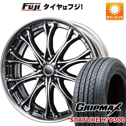 【新品国産5穴114.3車】 夏タイヤ ホイール4本セット 235/55R19 グリップマックス スタチャー H/T300 BSW（限定） エムズスピード JJクロモ 19インチ :fuji 1121 44024 40206 40206:フジコーポレーション