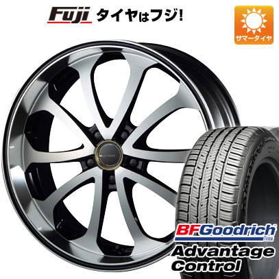 【新品国産5穴114.3車】 夏タイヤ ホイール4本セット 235/55R19 BFG(フジ専売) アドバンテージ コントロール エムズスピード ジュノウ バベル 19インチ