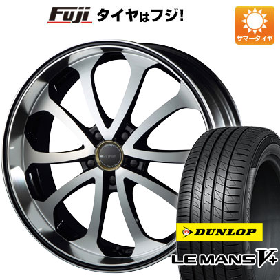 【新品国産5穴114.3車】 夏タイヤ ホイール4本セット 225/40R19 ダンロップ ルマン V+(ファイブプラス) エムズスピード ジュノウ バベル 19インチ