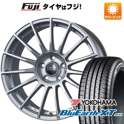 【新品国産5穴114.3車】 夏タイヤ ホイール4本セット 215/55R17 ヨコハマ ブルーアース XT AE61 OZ SツーリズモLM 17インチ｜fujicorporation