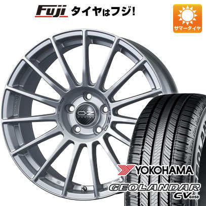 【新品国産車用 5穴114.3車】 夏タイヤ ホイール4本セット 225/60R18 ヨコハマ ジオランダー CV G058 OZ SツーリズモLM 18インチ