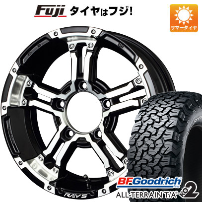 【新品】ジムニーシエラ 夏タイヤ ホイール４本セット 215/70R16 BFグッドリッチ オールテレーンT/A KO2 RWL/RBL レイズ デイトナ FDX-J 16インチ｜fujicorporation