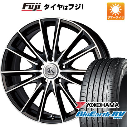 【パンク保証付】【新品国産5穴114.3車】 夏タイヤ ホイール4本セット 215/50R17 ヨコハマ ブルーアース RV-03 テクノピア カシーナ FV-7 17インチ｜fujicorporation