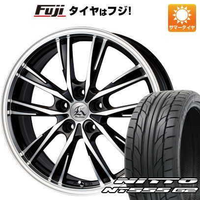 【パンク保証付き】【新品国産5穴114.3車】 夏タイヤ ホイール４本セット 225/45R18 ニットー NT555 G2 テクノピア カシーナ XV 5 18インチ :fuji 1261 60959 23608 23608:フジコーポレーション