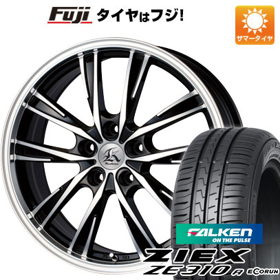 【新品国産5穴100車】 夏タイヤ ホイール4本セット 205/50R17 ファルケン ジークス ZE310R エコラン（限定） テクノピア カシーナ XV-5 17インチ｜fujicorporation