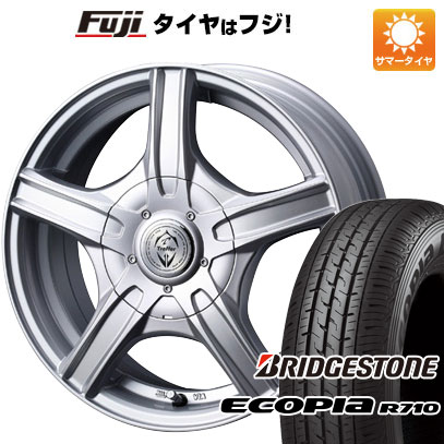 【新品 軽自動車】軽トラ 軽バン 夏タイヤ ホイール4本セット 145/80R12 80/78N ブリヂストン エコピア R710(限定) ウェッズ トレファー MH 12インチ :fuji 21681 122993 27205 27205:フジコーポレーション