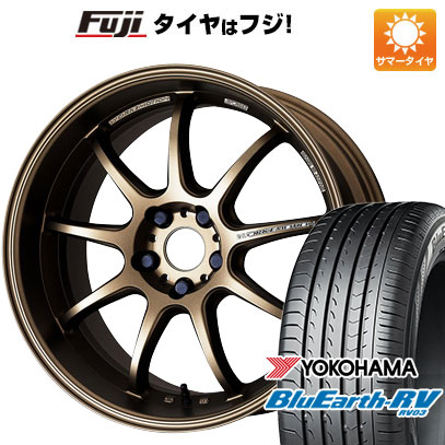 【パンク保証付】【新品国産5穴114.3車】 夏タイヤ ホイール4本セット 225/55R18 ヨコハマ ブルーアース RV 03 ワーク エモーション D9R 18インチ :fuji 1321 141913 36870 36870:フジコーポレーション