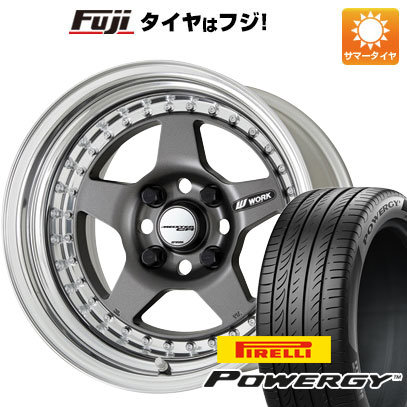 【新品国産5穴114.3車】 夏タイヤ ホイール４本セット 215/55R17 ピレリ パワジー ワーク マイスター CR01 17インチ｜fujicorporation