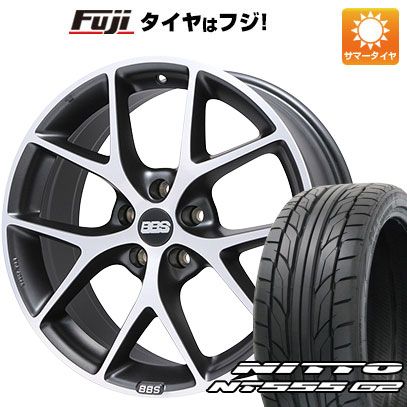 【パンク保証付き】【新品国産5穴114.3車】 夏タイヤ ホイール４本セット 225/40R18 ニットー NT555 G2 BBS GERMANY SR 18インチ :fuji 1131 127877 23604 23604:フジコーポレーション