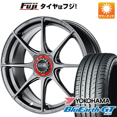BluEarth - 【新品国産車用 4穴100車】 夏タイア 車輪4本仕掛ける 205/50R17 ヨコハマ 青碧地びた GT AE51 OZ 算式HLT 17in 自動車-夏タイヤ、ホイールセット-タイヤ、ホイール