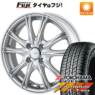 【新品 軽自動車】N BOX タント スペーシア サマータイヤ ホイール4本セット 155/65R14 ヨコハマ ジオランダー A/T G015 RBL ゴジゲン リーガレスα EX 14インチ :fuji 21721 74939 33491 33491:フジコーポレーション