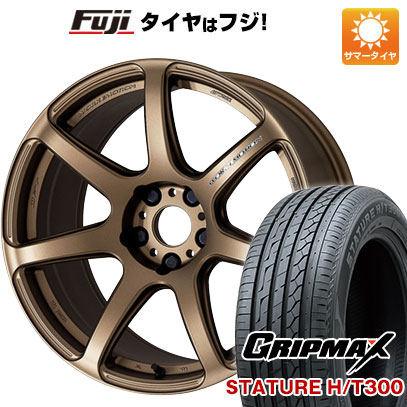 【新品国産5穴114.3車】 夏タイヤ ホイール4本セット 235/55R18 グリップマックス スタチャー H/T300 BSW（限定） ワーク エモーション T7R 18インチ :fuji 1303 141972 40205 40205:フジコーポレーション